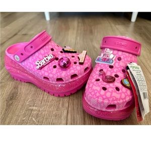 MegaCrush Barbie crocs limited edition size 6 Women